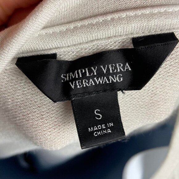 Simply Vera Vera Wang Small Blue Gray Tie Dye Sweatshirt NEW - Picture 10 of 14